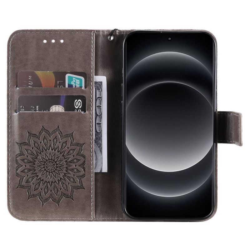Kožený Kryt Na Xiaomi 14 Ultra Mandala S Popruhem