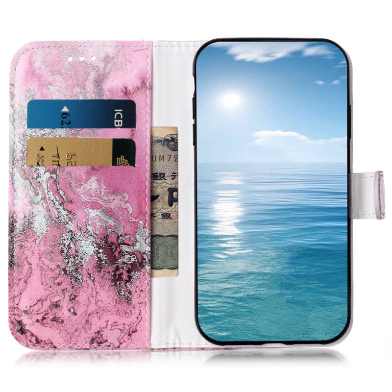 Kožený Kryt Na Xiaomi 14t Pro Mramorová Variace
