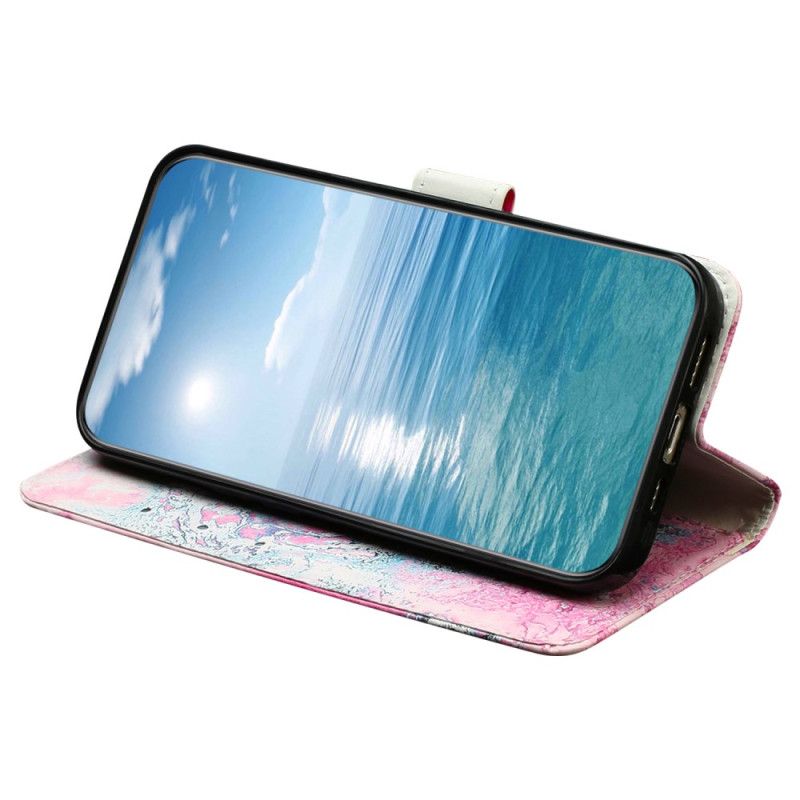 Kožený Kryt Na Xiaomi 14t Pro Mramorová Variace