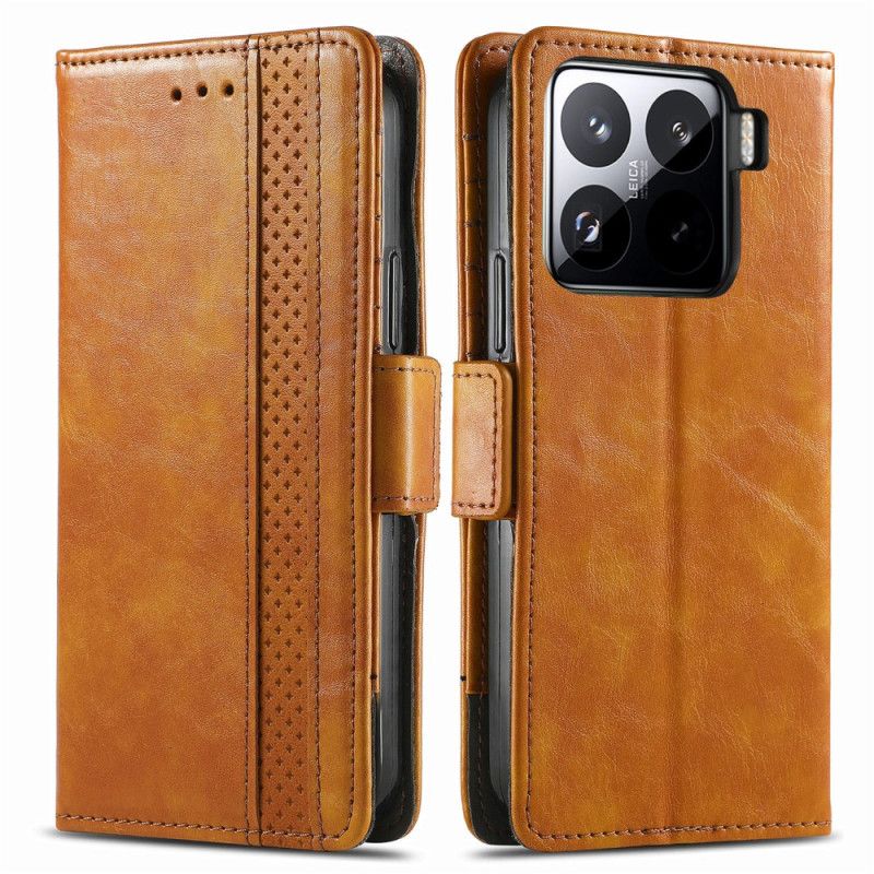 Kožený Kryt Na Xiaomi 15 Blokování Caseneo Rfid