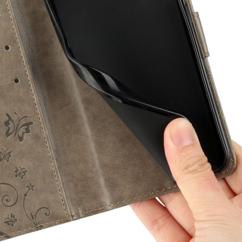 Kožený Kryt Na Xiaomi 15 Květinový Vzor