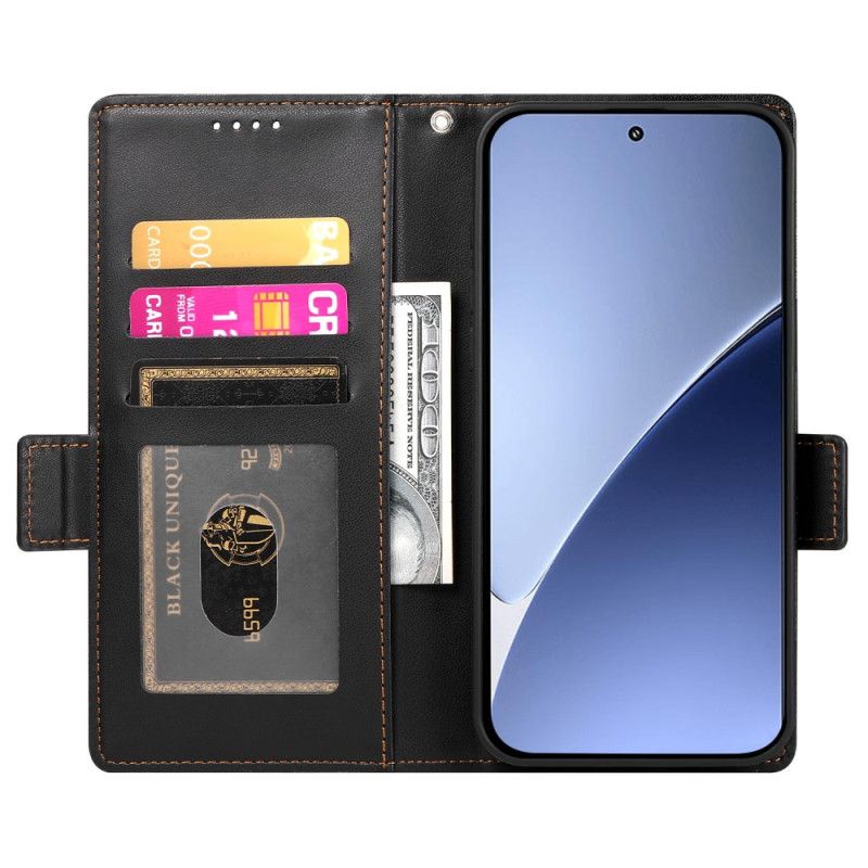 Kožený Kryt Na Xiaomi 15 Ultra Dvojitá Spona