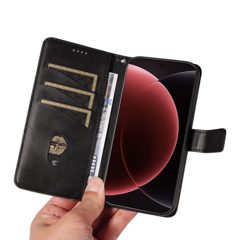 Kožený Kryt Na Xiaomi 15 Ultra Geometrický Design