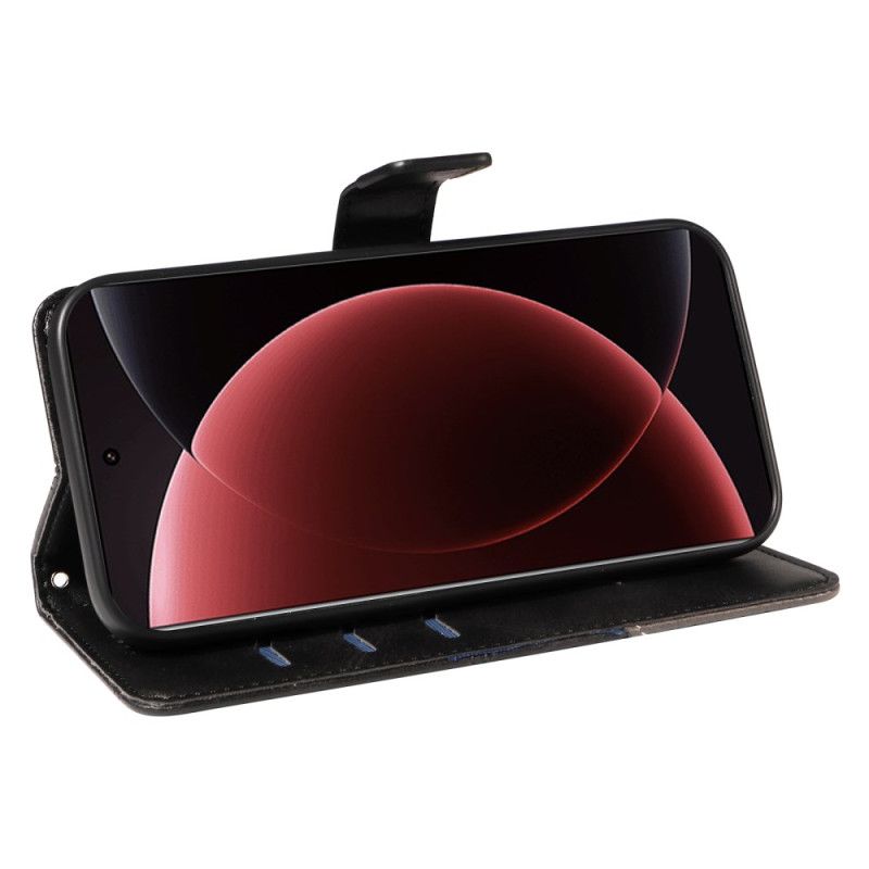 Kožený Kryt Na Xiaomi 15 Ultra Geometrický Design