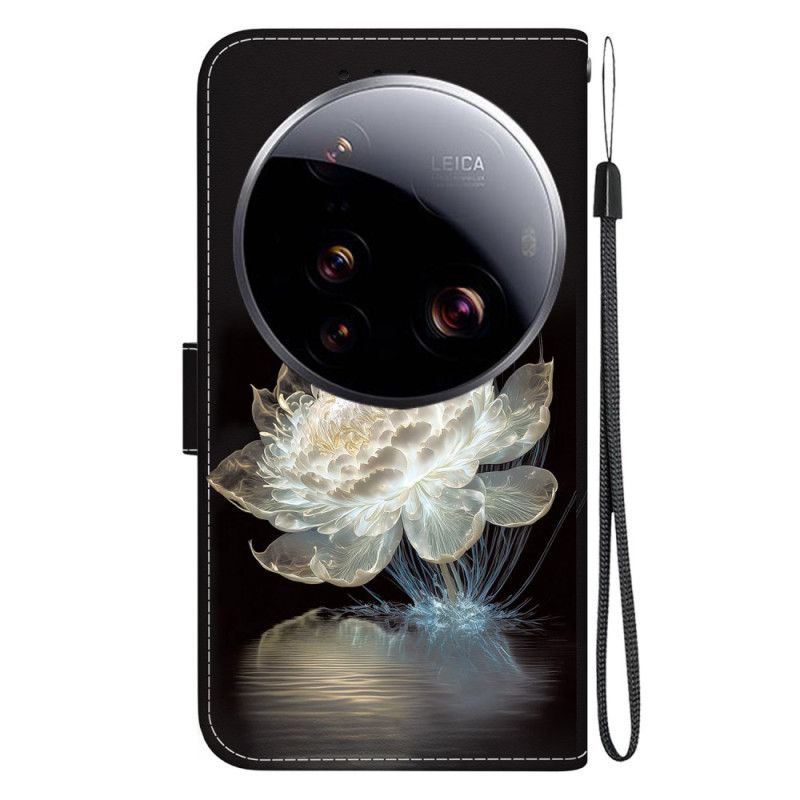 Kožený Kryt Na Xiaomi 15 Ultra Křišťálová Pivoňka