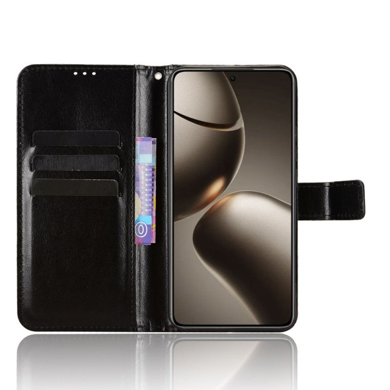 Kožený Kryt Na Xiaomi 15t Křiklavá Umělá Kůže