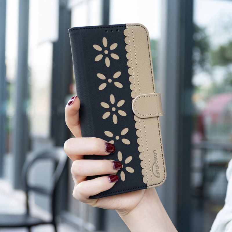 Kožený Kryt Na Xiaomi 15t Květinová Binfen Barva