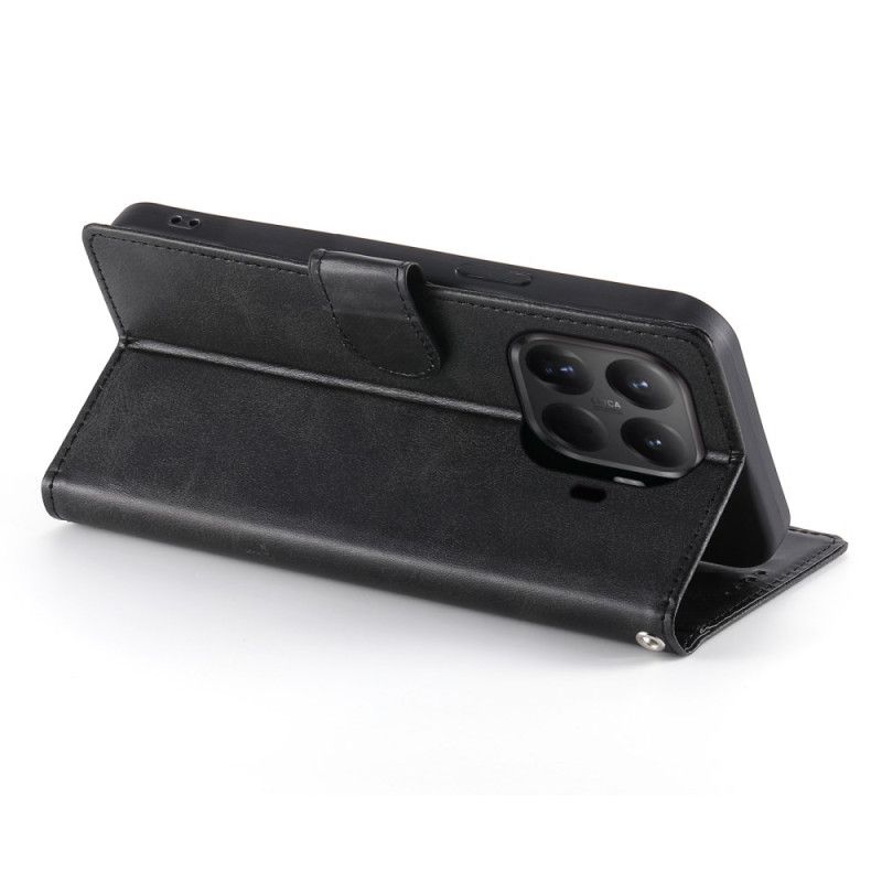 Kožený Kryt Na Xiaomi 15t Pro Jednoduchá Série