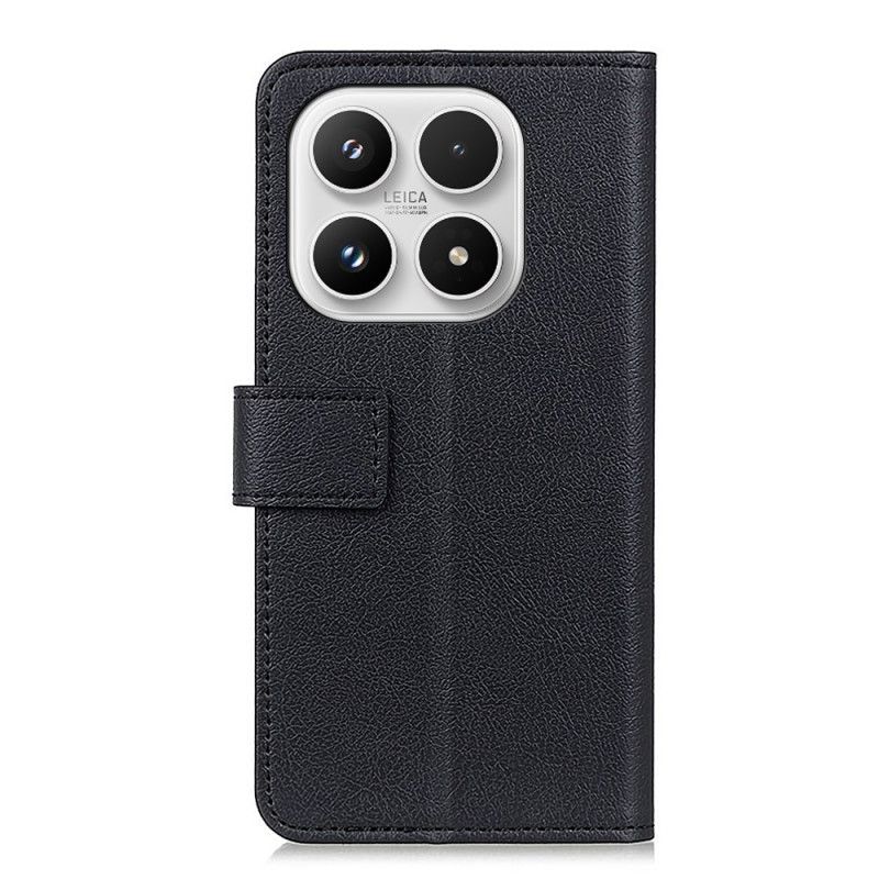 Kožený Kryt Na Xiaomi 17 Klasická Černá