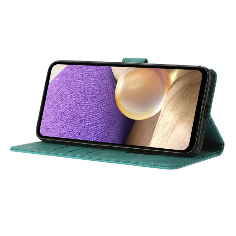 Kožený Kryt Na Xiaomi 17 Trojúhelníkový Vzor