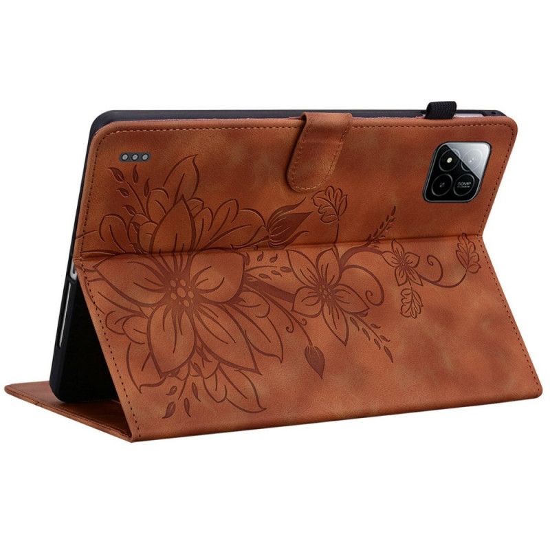 Kožený Kryt Na Xiaomi Pad 7 / 7 Pro Lilie