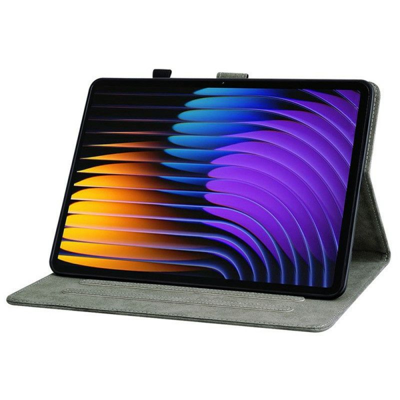 Kožený Kryt Na Xiaomi Pad 7 / 7 Pro Vintage Umělá Kůže