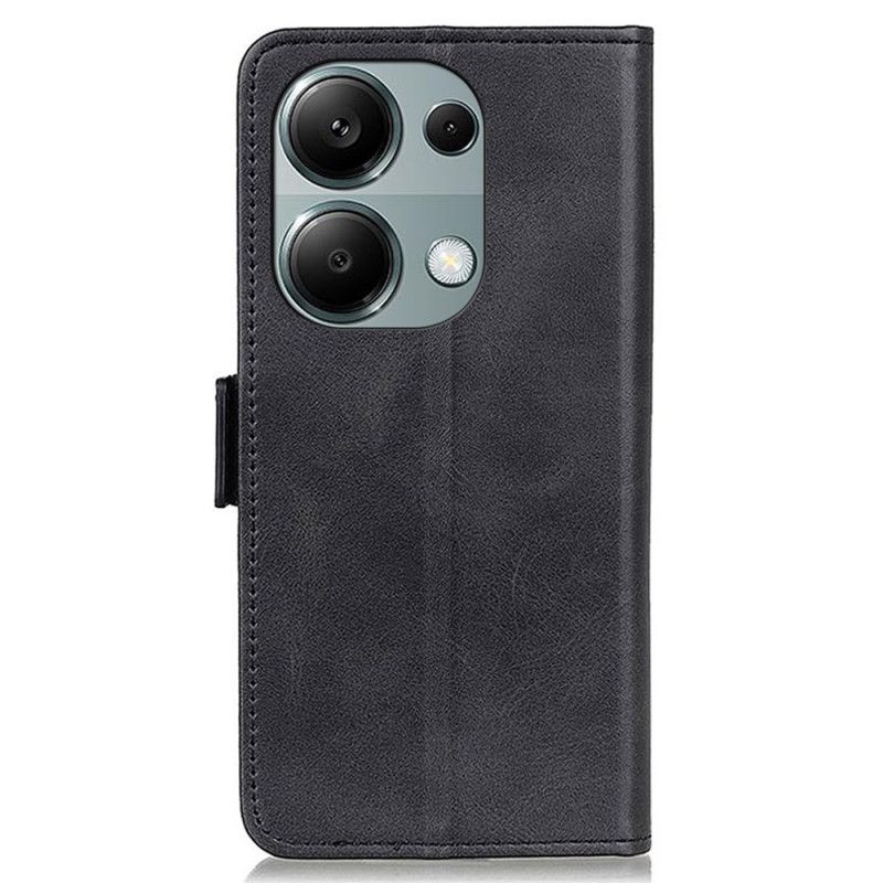 Kožený Kryt Na Xiaomi Redmi Note 13 Pro 4g Dvojité Zapínání