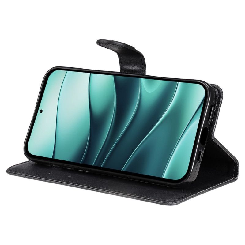 Kožený Kryt Na Xiaomi Redmi Note 14 5g Umělá Kůže S Popruhem