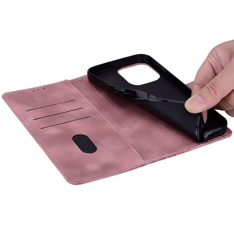 Kožený Kryt Na Xiaomi Redmi Note 14 5g Vlys A Nýty