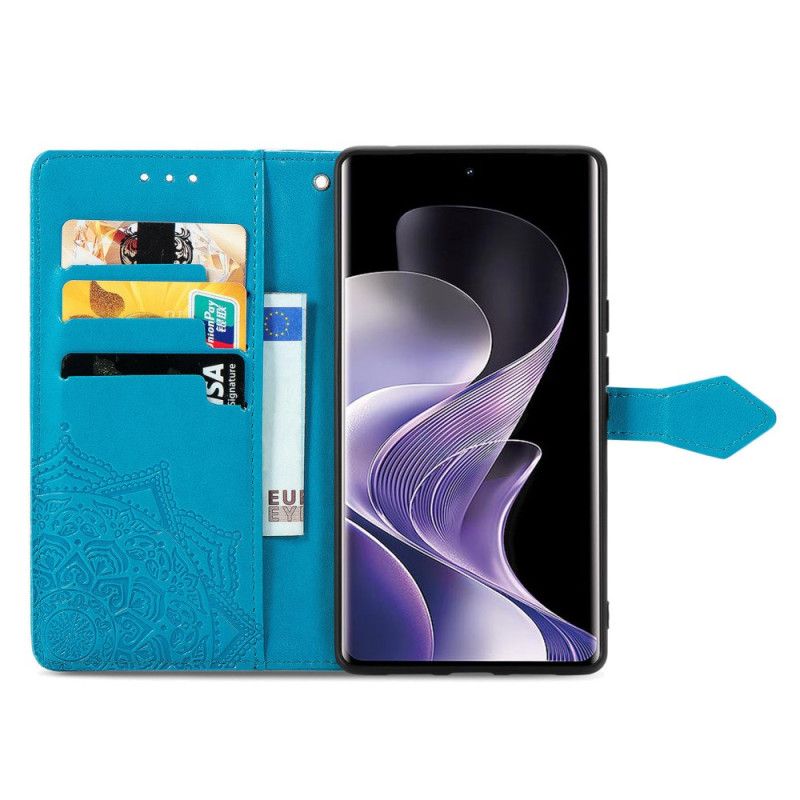 Kožený Kryt Na Xiaomi Redmi Note 14 Pro 4g Barokní Mandala