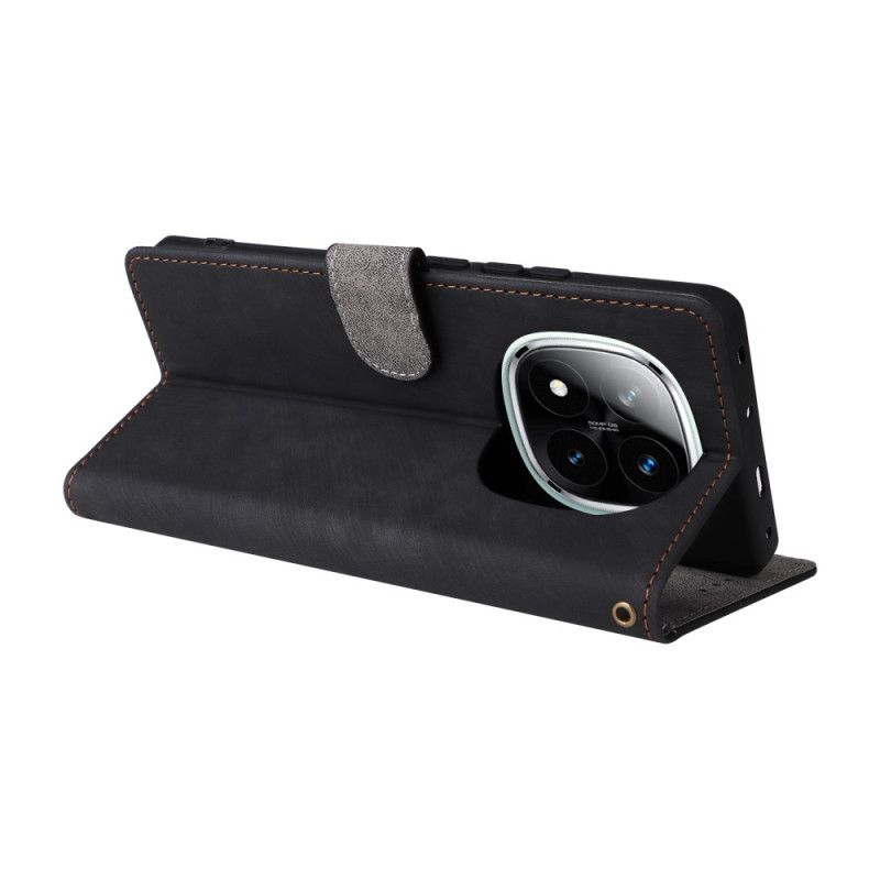 Kožený Kryt Na Xiaomi Redmi Note 14 Pro 4g Blokování Rfid