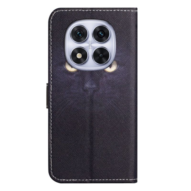 Kožený Kryt Na Xiaomi Redmi Note 14 Pro 5g Černá Kočka