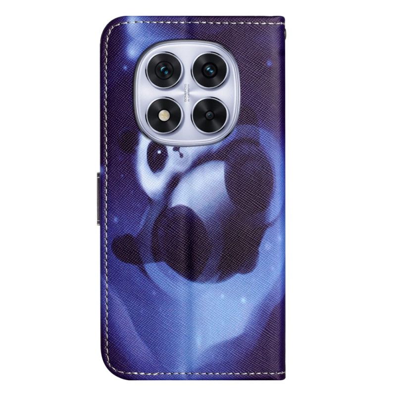 Kožený Kryt Na Xiaomi Redmi Note 14 Pro Plus 5g Pandí Vzor