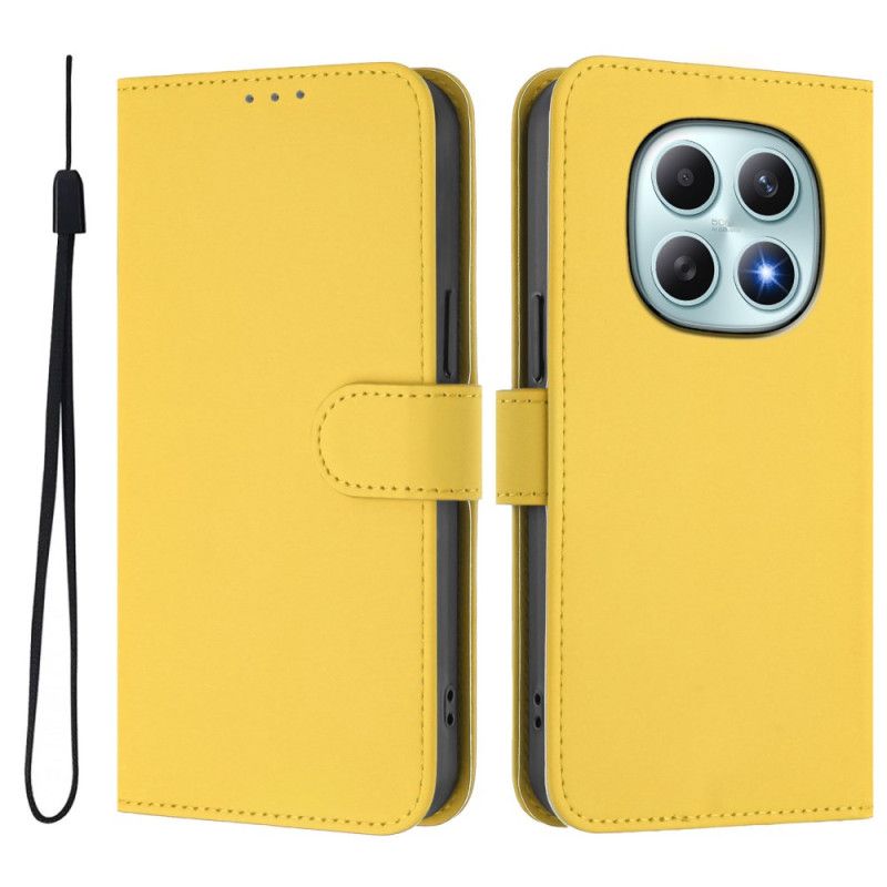 Kožený Kryt Na Xiaomi Redmi Note 15 5g Jednobarevný