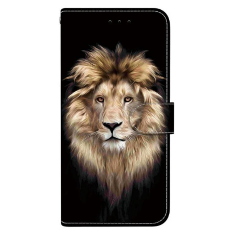 Kožený Kryt Na Xiaomi Redmi Note 15 5g Lví Hlava