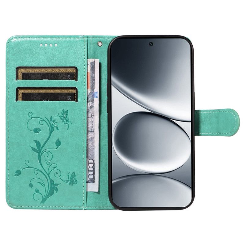 Kožený Kryt Na Xiaomi Redmi Note 15 Pro 5g Květinový Vzor