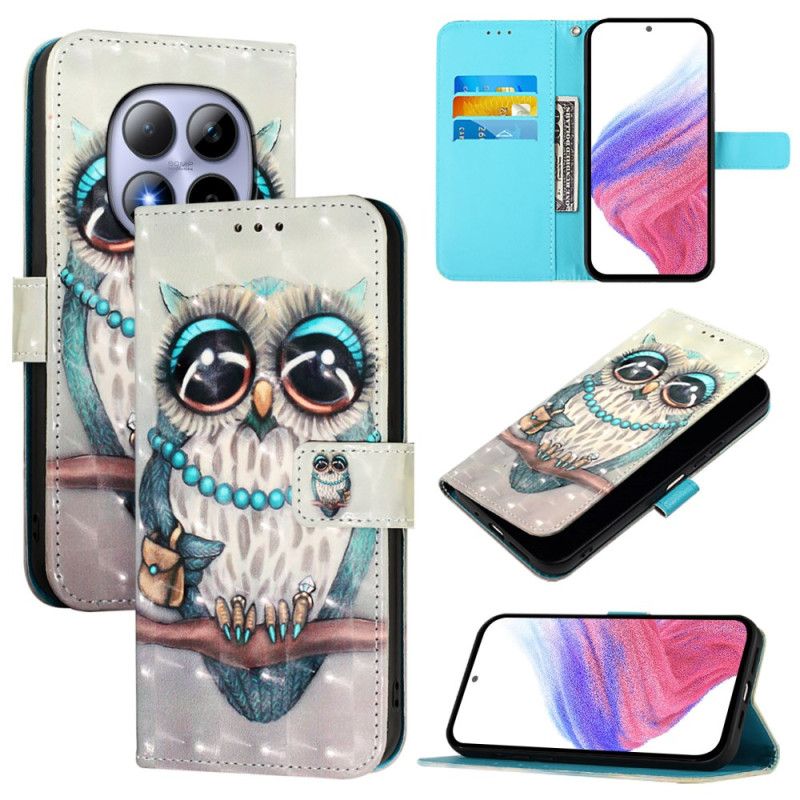 Kožený Kryt Na Xiaomi Redmi Note 15 Pro 5g Sova