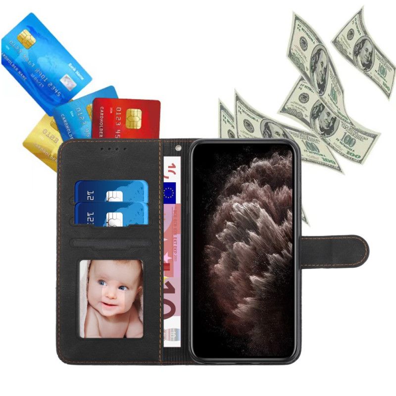 Kožený Kryt Xiaomi 14 Diamanty A Řemínky