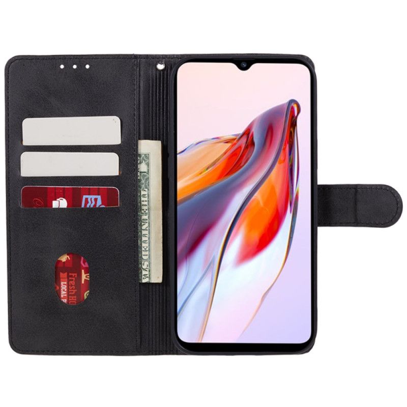 Kožený Kryt Xiaomi 14 Efekt Hladké Kůže S Páskem