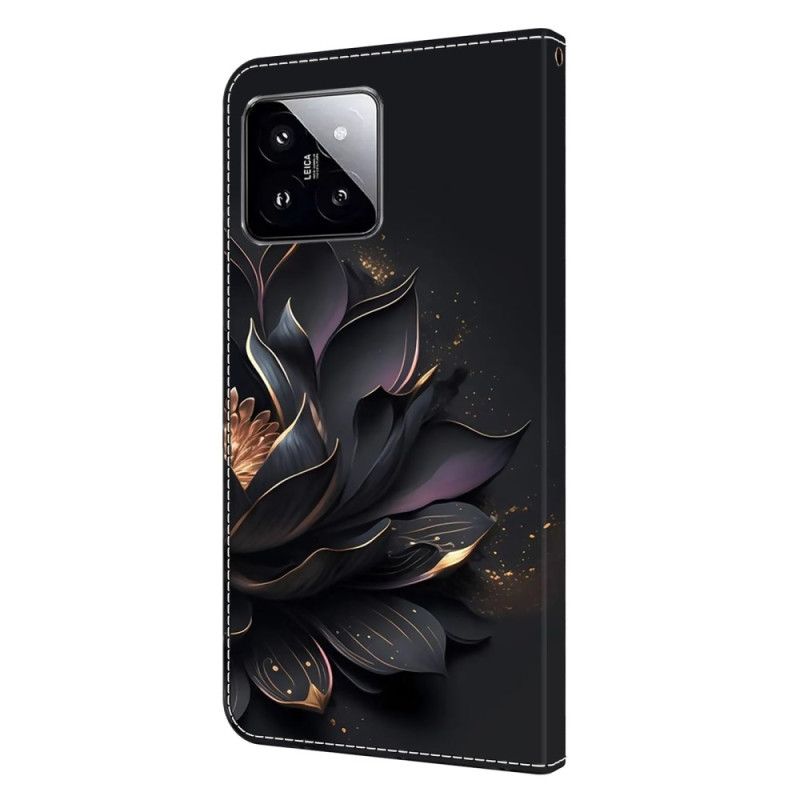 Kožený Kryt Xiaomi 14 Fialový Lotos
