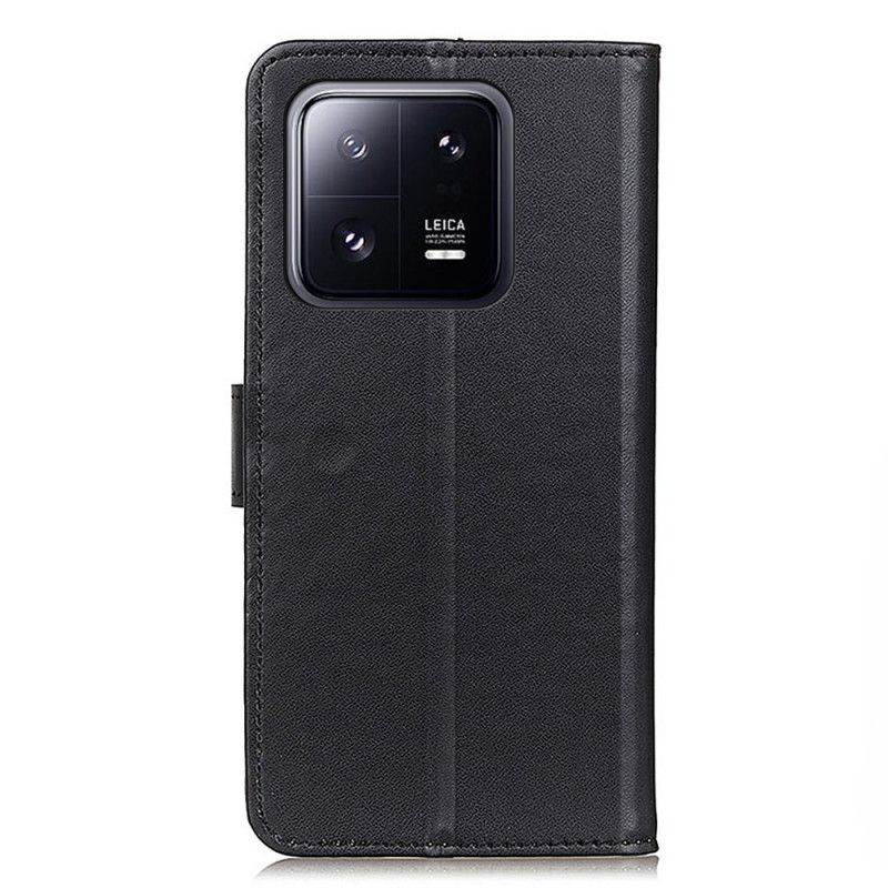 Kožený Kryt Xiaomi 14 Jednoduchá Umělá Kůže