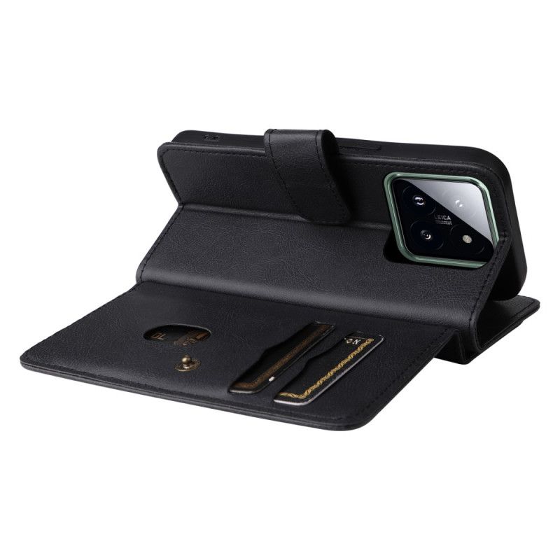 Kožený Kryt Xiaomi 14 Pro 10 Držitelů Karet