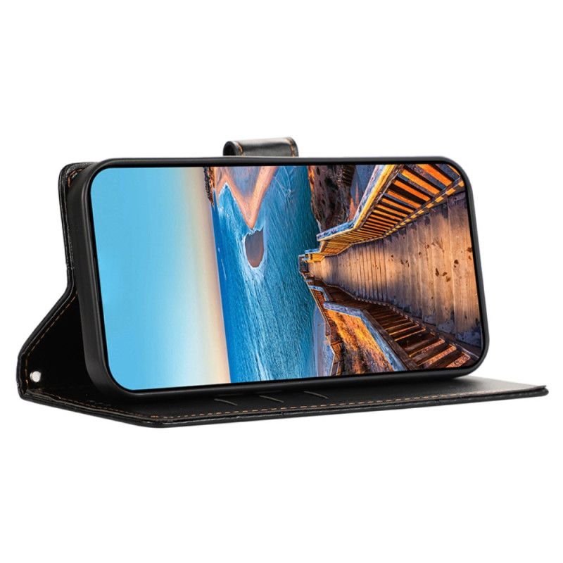 Kožený Kryt Xiaomi 14 Pro Linky S Popruhem