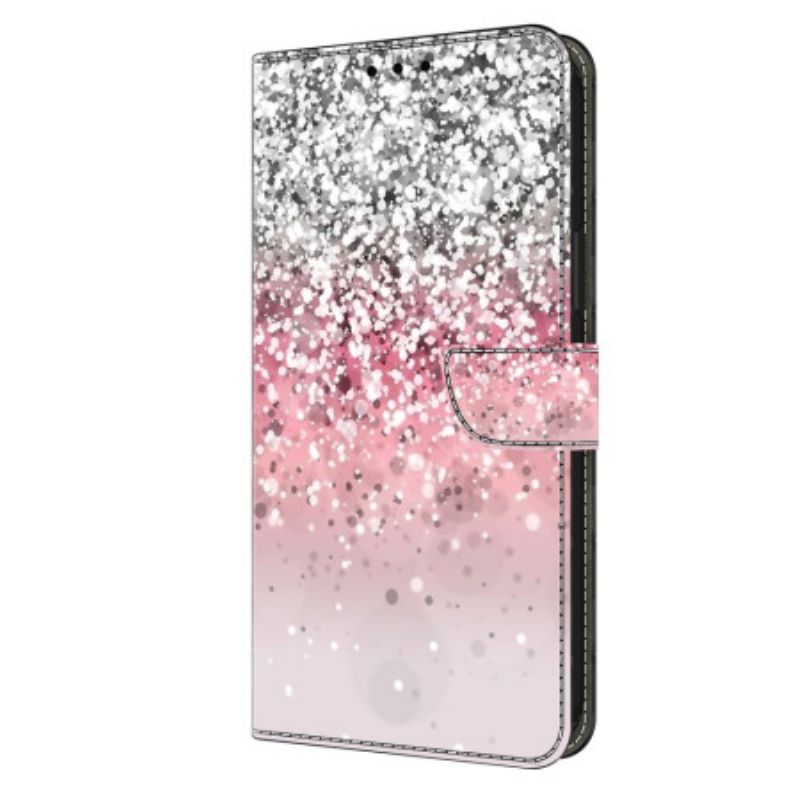 Kožený Kryt Xiaomi 14 Pro Přechodový Třpyt