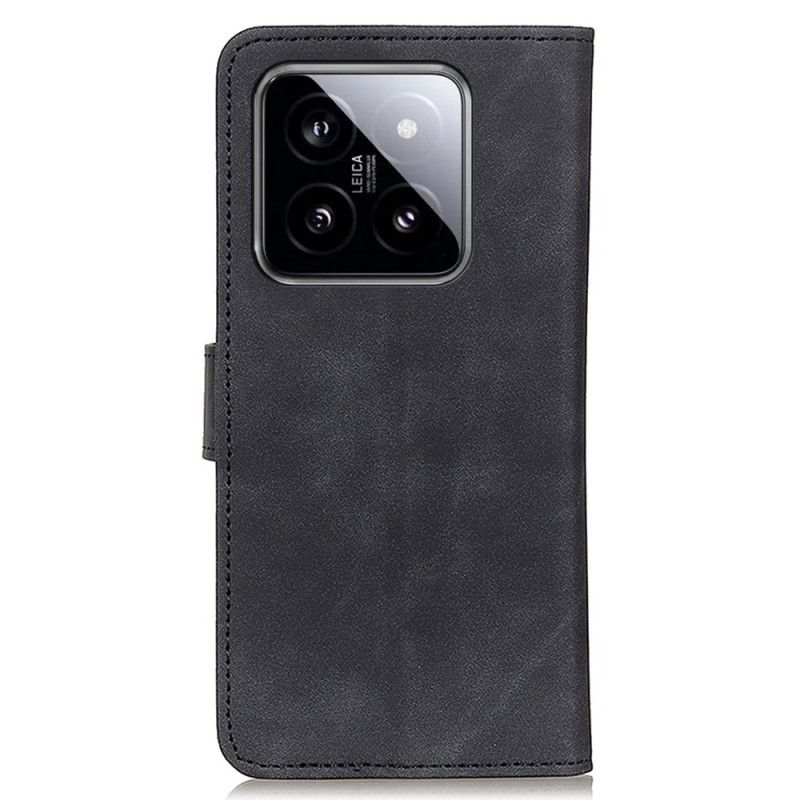 Kožený Kryt Xiaomi 14 Pro Vintage Umělá Kůže Khazneh