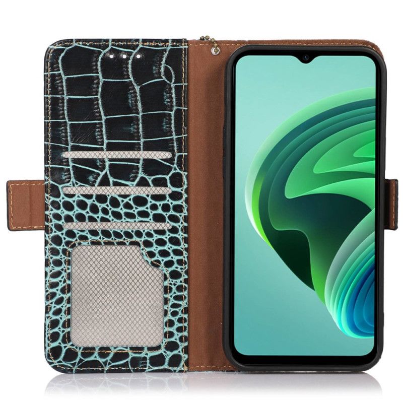 Kožený Kryt Xiaomi 14 Ultra Blokování Rfid Textury Krokodýla