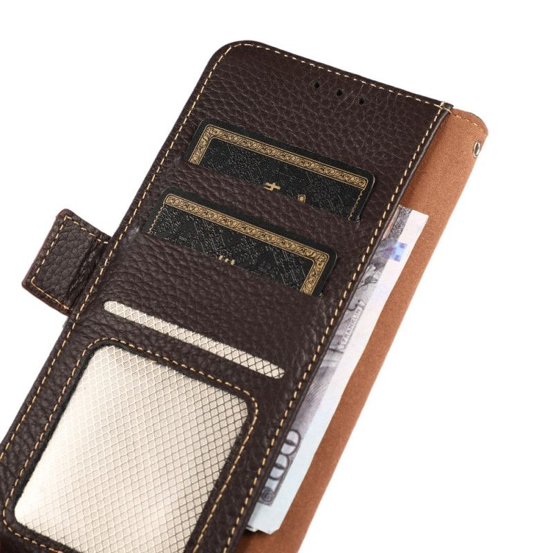 Kožený Kryt Xiaomi 14 Ultra Peněženka Khazneh Rfid
