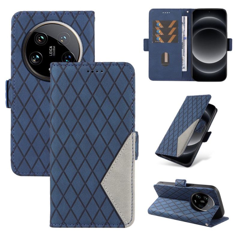 Kožený Kryt Xiaomi 14 Ultra Strappy Diamonds