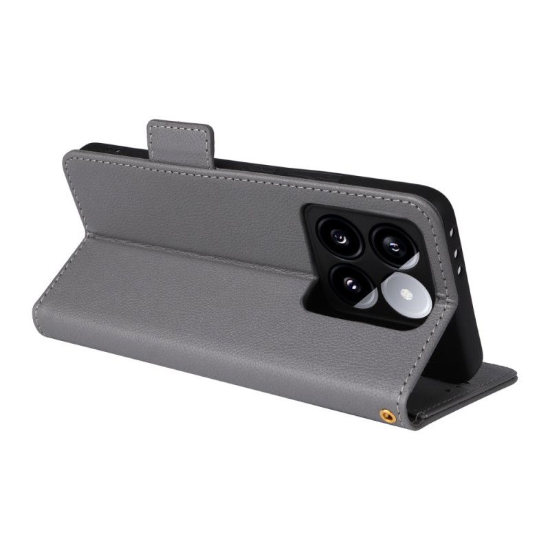 Kožený Kryt Xiaomi 14t Jemnost S Popruhem