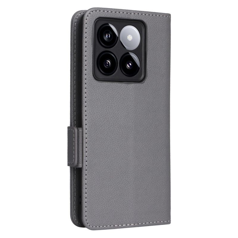 Kožený Kryt Xiaomi 14t Jemnost S Popruhem