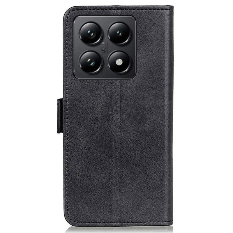 Kožený Kryt Xiaomi 14t Matná Umělá Kůže