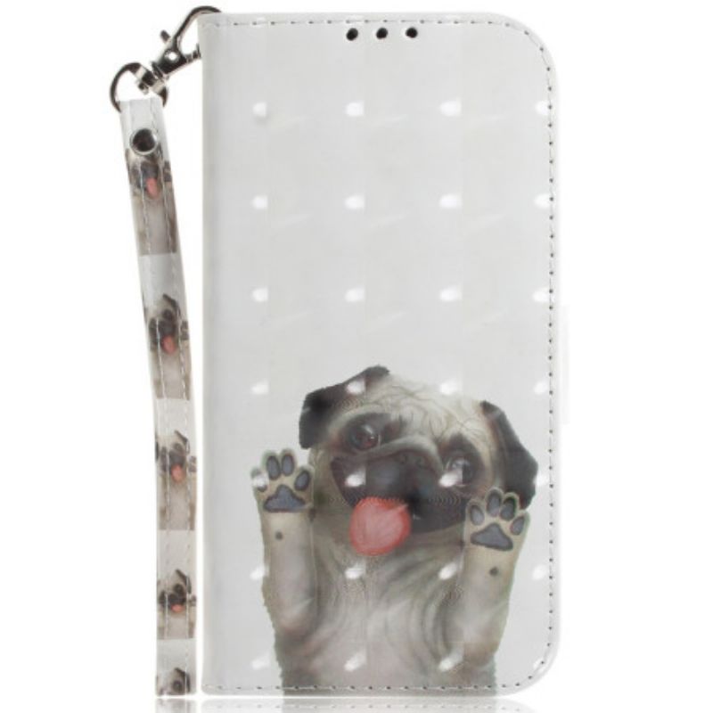 Kožený Kryt Xiaomi 14t Mops S Popruhy