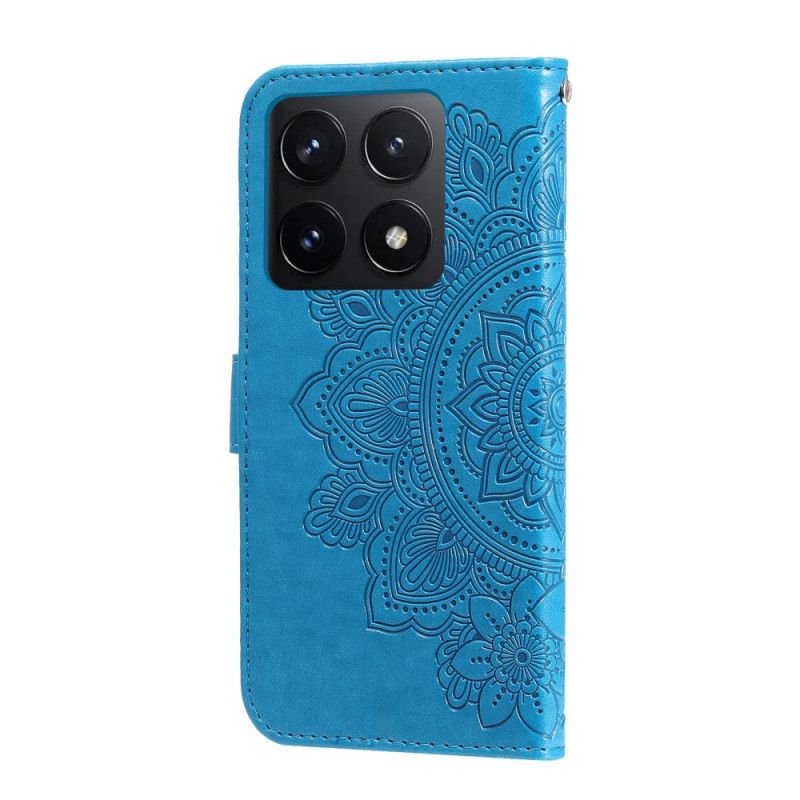 Kožený Kryt Xiaomi 14t Otisk Mandaly