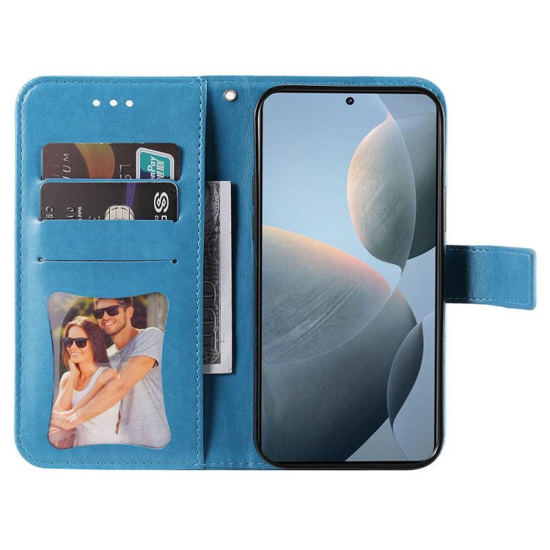 Kožený Kryt Xiaomi 14t Otisk Mandaly
