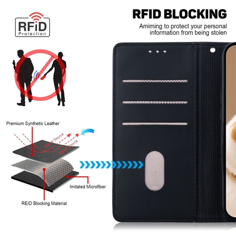 Kožený Kryt Xiaomi 14t Pro Grafické Blokování Rfid