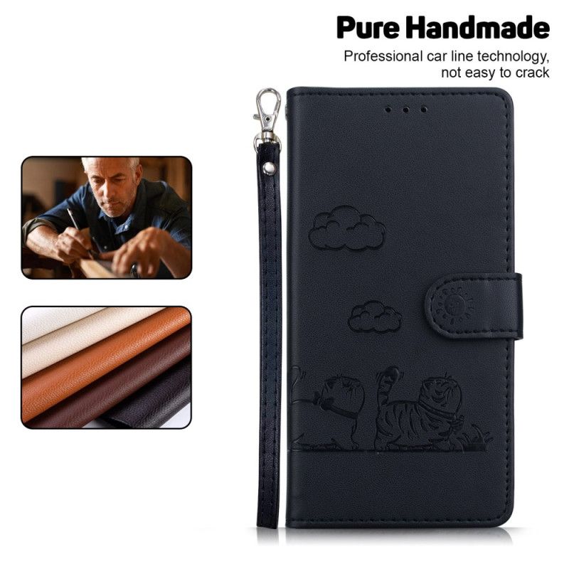 Kožený Kryt Xiaomi 14t Pro Grafické Blokování Rfid