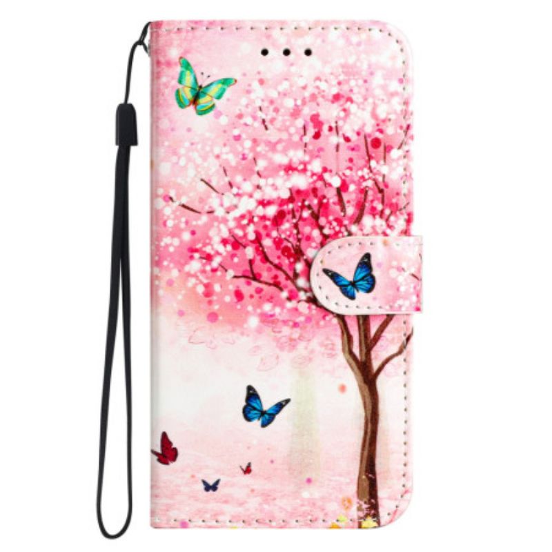 Kožený Kryt Xiaomi 14t Pro Třešňový Květ