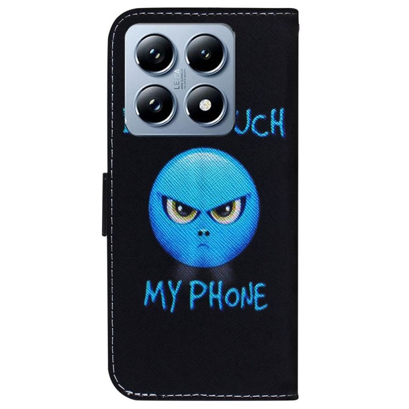 Kožený Kryt Xiaomi 14t Telefon Emoji