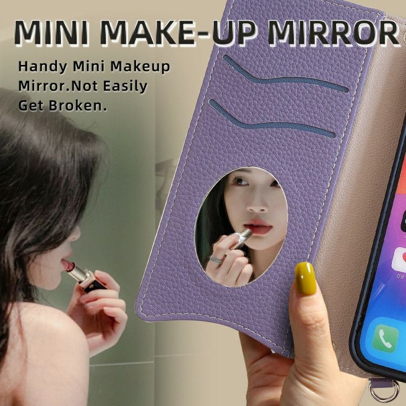 Kožený Kryt Xiaomi 15 Peněženka A Řetízek