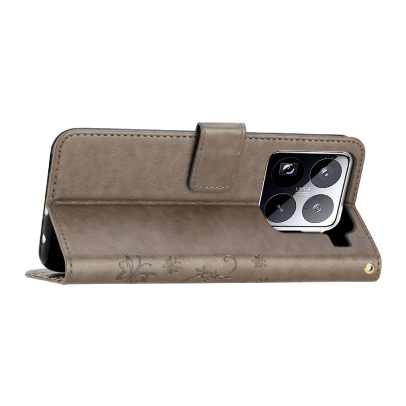 Kožený Kryt Xiaomi 15 Pro Květiny